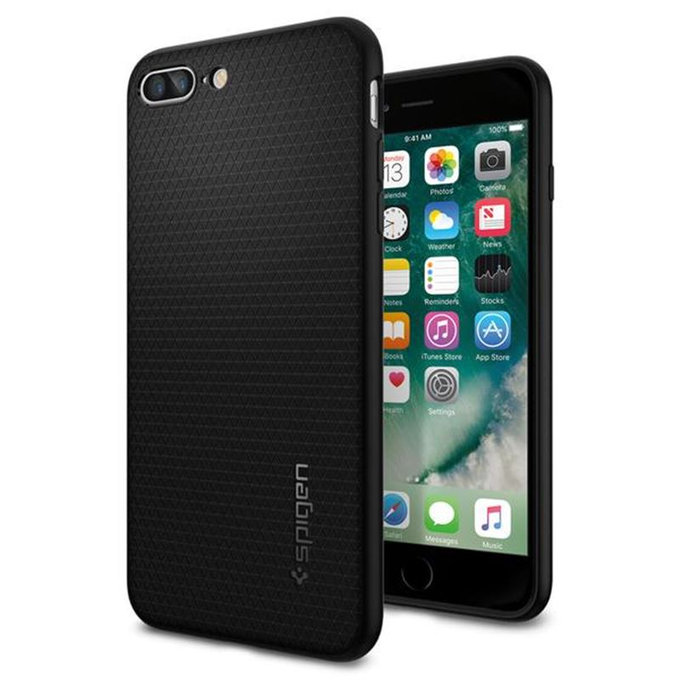 Spigen - Liquid Armor Case für iPhone 8/7 Plus, schwarz
