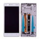 Nokia 3 - LCD Display + Touchscreen Front Glas + Rahmen (Silver White) - 20NE1SW0001 Genuine Service Pack