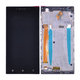 Lenovo P70 - LCD Display + Touchscreen Front Glas + Rahmen (Black) TFT