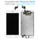 Display für iPhone 6S, White, Touchscreen-Glas mit Rahmen