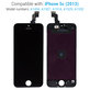 Apple iPhone 5C - LCD Display + Touchscreen Front Glas + Rahmen (Black) TFT