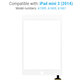 Apple iPad Mini 3 - Touchscreen Front Glas (White)