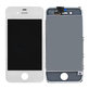 Apple iPhone 4S - LCD Display + Touchscreen Front Glas + Rahmen (White) TFT