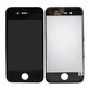 Display für iPhone 4, Black, Touchscreen-Glas mit Rahmen
