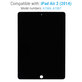 LCD-Display für iPad Air 2, Black, Touchscreen-Glas ohne Rahmen, Refurbished
