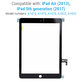 Touchscreen-Glas für iPad Air, iPad (5th Gen 2017), Black