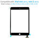 Touchscreen-Glas für iPad Mini, Mini 2, Black