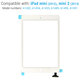 Apple iPad Mini, Mini 2 - Touchscreen Front Glas + IC Anschluss (White)