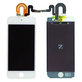 LCD-Display für iPod Touch (5th Gen, 6th Gen, 7th Gen), White, Touchscreen-Glas mit Rahmen