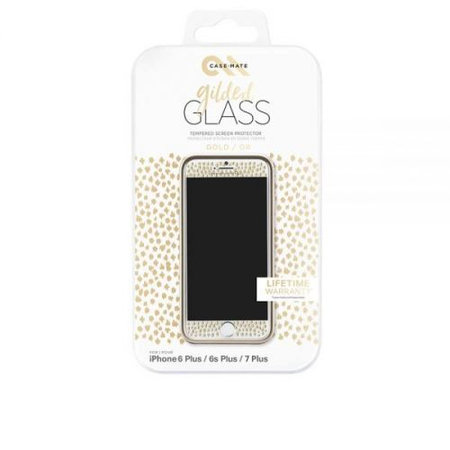 Case-Mate - Dekoratives Panzerglas für Apple iPhone 7 / 6S / 6, gold
