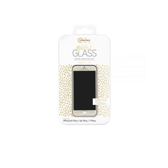 Case-Mate - Dekoratives Panzerglas für Apple iPhone 7 / 6S / 6, gold