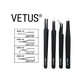 Vetus ESD-13 - Antistatische Metallpinzette mit flacher Spitze (115mm)