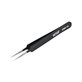Vetus ESD-14 - Antistatische Metallpinzette mit gerader Spitze (110 mm)