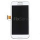 Samsung Galaxy S4 Mini i9195 - LCD Display + Touchscreen Front Glas + Rahmen (White Frost) - GH97-14766B Genuine Service Pack