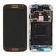 Samsung Galaxy S4 i9506 LTE - LCD Display + Touchscreen Front Glas + Rahmen (Brown) - GH97-15202E Genuine Service Pack