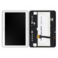 Samsung Galaxy Tab 4 10.1 T530 - LCD Display + Touchscreen Front Glas + Rahmen (White) - GH97-15849B Genuine Service Pack