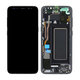 Samsung Galaxy S8 G950F - LCD Display + Touchscreen Front Glas + Rahmen (Midnight Black) - GH97-20457A, GH97-20473A, GH97-20458A, GH97-20629A Genuine Service Pack