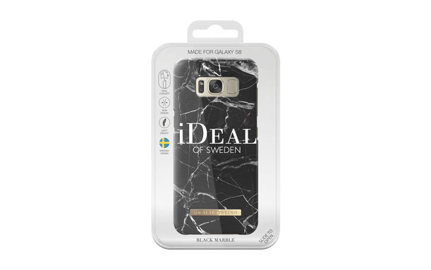 iDeal of Sweden - Fashion Case für Samsung Galaxy S8+, schwarzer Marmor
