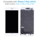 Apple iPhone 7 Plus - LCD Display + Touchscreen Front Glas + Rahmen (White) TFT
