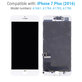 Display für iPhone 7 Plus, White, Touchscreen-Glas mit Rahmen, Refurbished