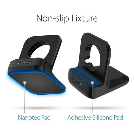 Spigen - Stand für Apple Watch, schwarz
