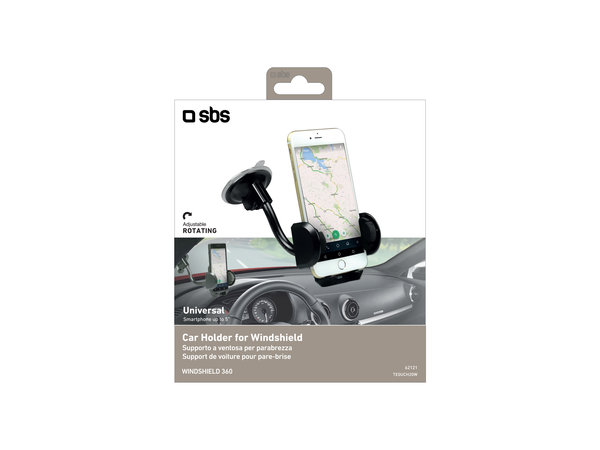 SBS - FREEWAY Autohalterung mit Saugnapf, schwarz