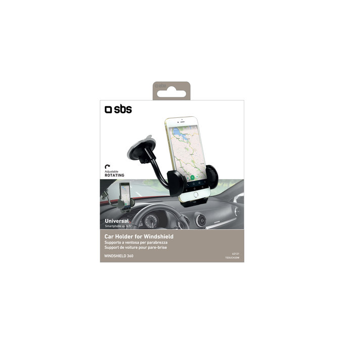 SBS - FREEWAY Autohalterung mit Saugnapf, schwarz