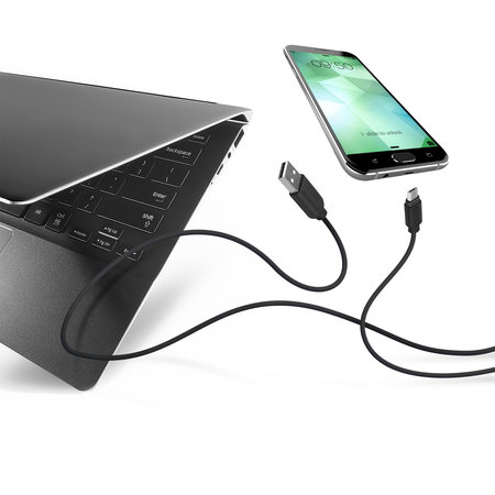 SBS - Micro-USB / USB Kabel (2m), schwarz