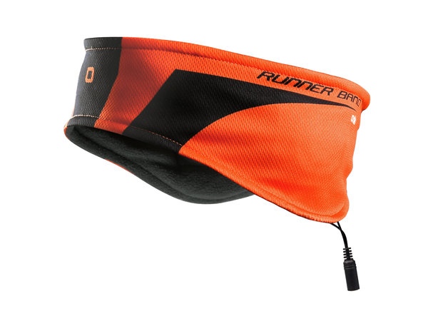 SBS - Sport-Stirnband mit Kopfhörer, orange