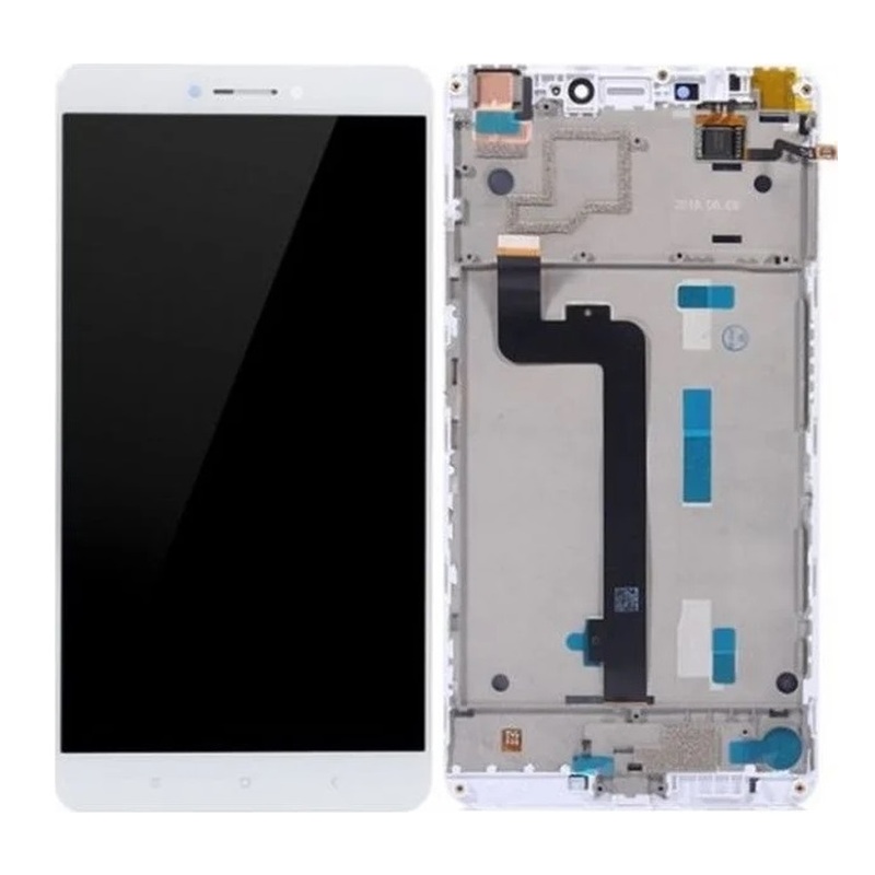 Xiaomi Mi Max - LCD Display + Touchscreen Front Glas + Rahmen (White) TFT