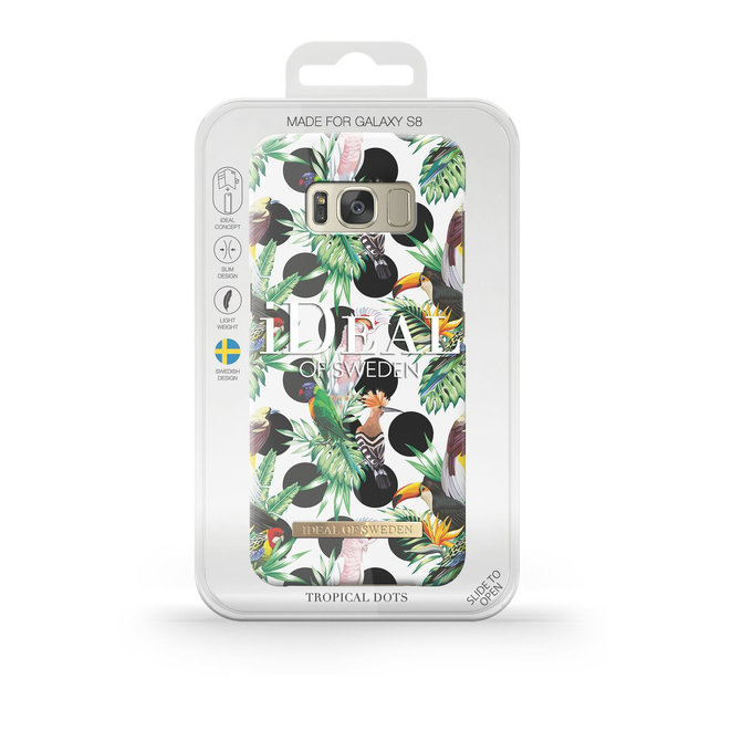iDeal of Sweden - Fashion-Hülle für Samsung Galaxy S8, Farbthema mit tropischen Punkten