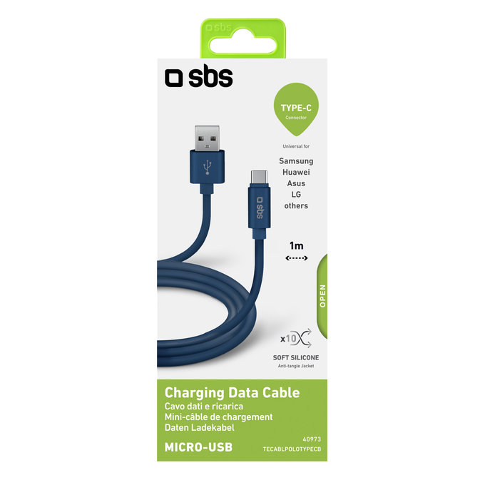 SBS - USB-C / USB Kabel (1m), weiß