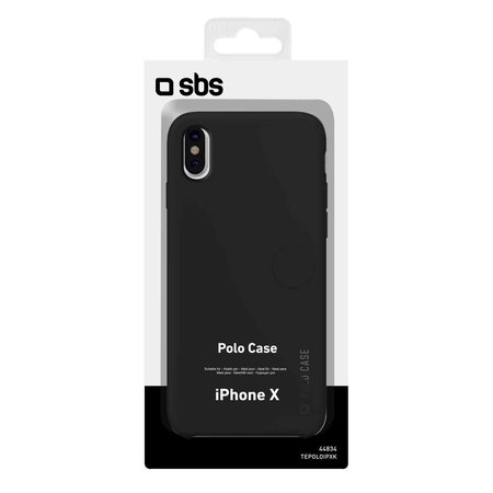 SBS - Polo Fall für iPhone X, schwarz