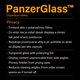 PanzerGlass - Gehärtetes Glas Privacy Standard Fit für iPhone X, XS und 11 Pro, transparent