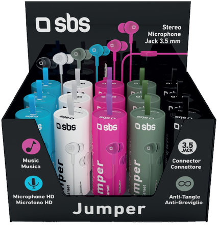 SBS - Jumper Kopfhörer, rosa