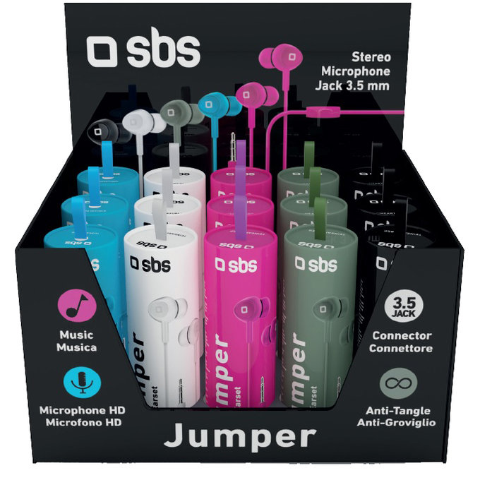 SBS - Jumper Kopfhörer, rosa