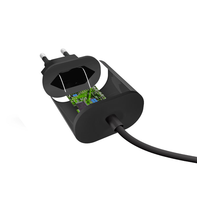 SBS - 10W Ladeadapter mit USB-C, schwarz