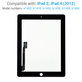 Touchscreen-Glas mit Home-Taste für iPad 3, iPad 4, Black