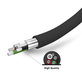 SBS - Auto-Ladegerät 2x USB + Kabel USB / USB-C, schwarz