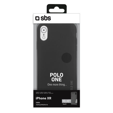 SBS - Fall Polo One für iPhone XR, schwarz