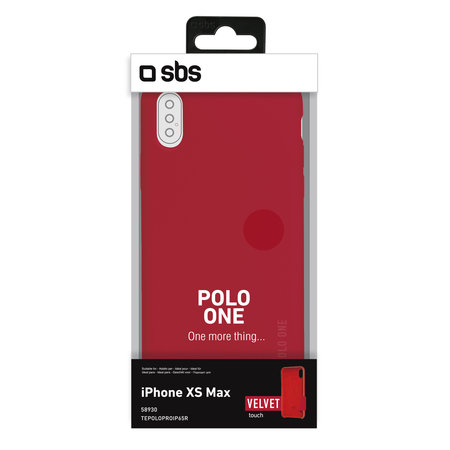 SBS - Fall Polo One für iPhone XS Max, rot