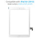 Touchscreen-Glas mit Home-Taste für iPad Air, iPad (5th Gen 2017), White
