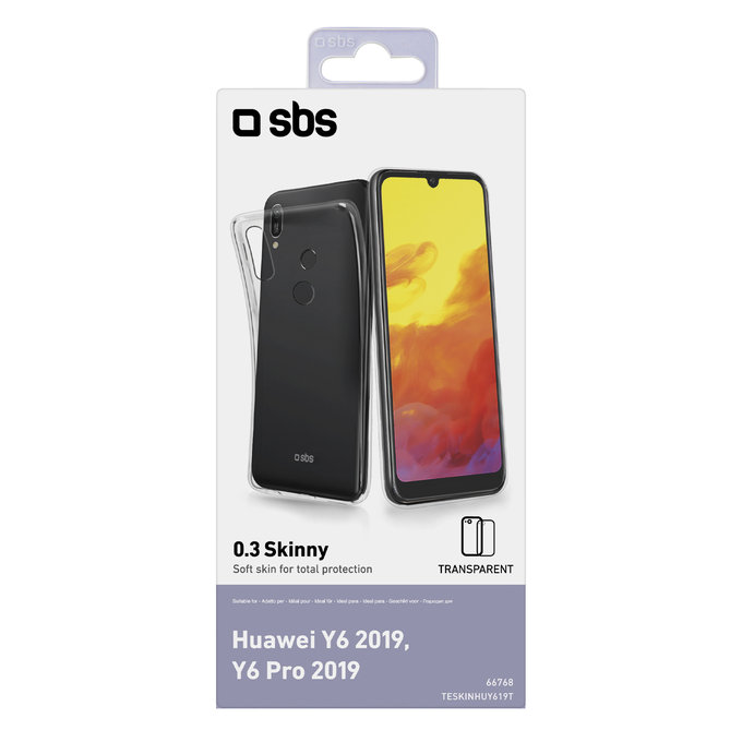 SBS - Fall Skinny für Huawei Y6 2019, Y6 Pro 2019, transparent