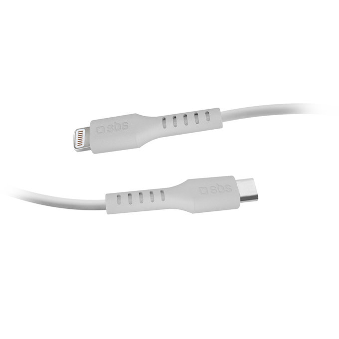 SBS - Lightning / USB-C Kabel (2m), weiß
