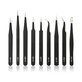 ESD Antistatik-Edelstahl-Pinzetten-Set 9in1
