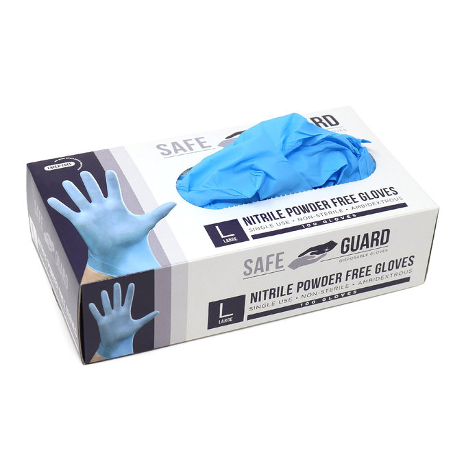 ESD-Handschuhe aus Nitrilkautschuk (1 Packung - 100 Stück) - Größe L