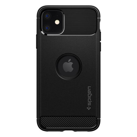Spigen - Hülle Rugged Armor für iPhone 11, schwarz