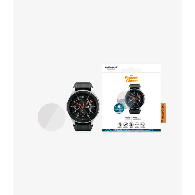 PanzerGlass - Gehärtetes Glas Flat Glass für Samsung Galaxy Watch 46 mm, transparent