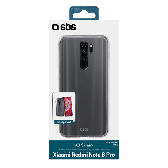 SBS - Fall Skinny für Xiaomi Redmi Note 8 Pro, transparent