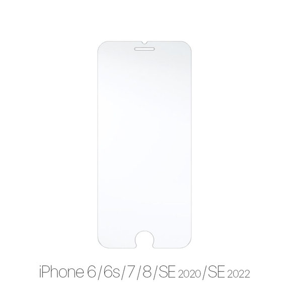 FixPremium Glass - Gehärtetes Glas für iPhone 6, 6s, 7, 8, SE 2020 und SE 2022